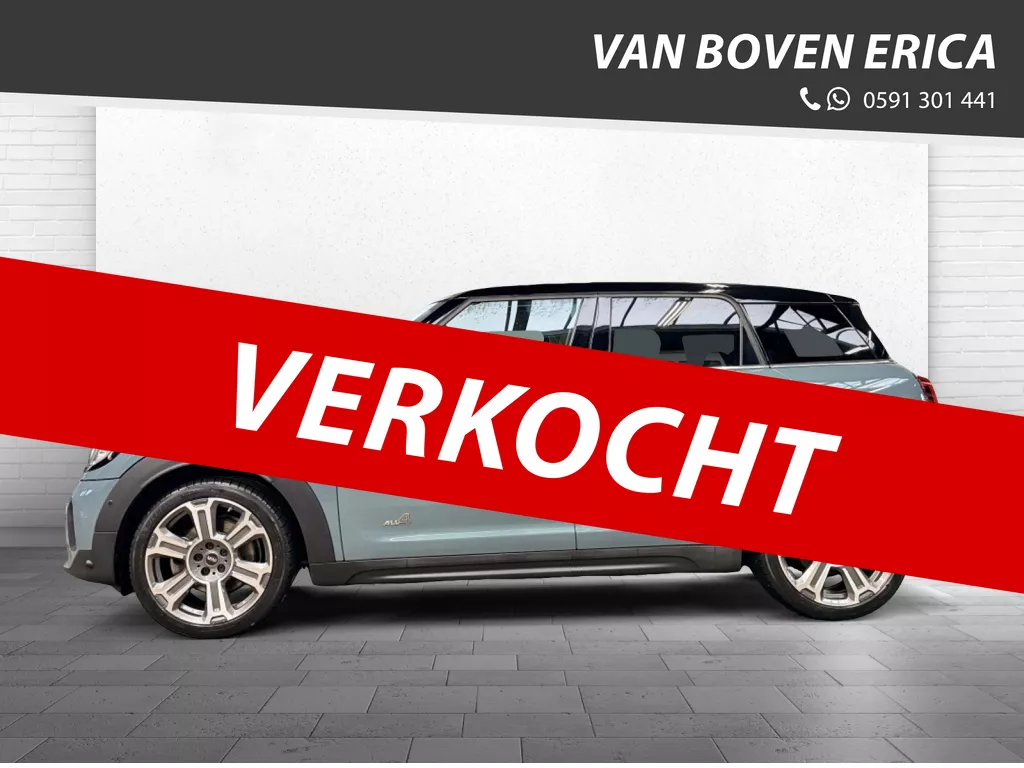 MINI Countryman Cooper SE ALL4 Hybride Sage Green Panodak Leder Adapt Cruise Nav