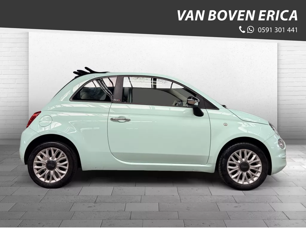 Fiat 500 1.2 Lounge Cabrio VERDE LATTEMENTA